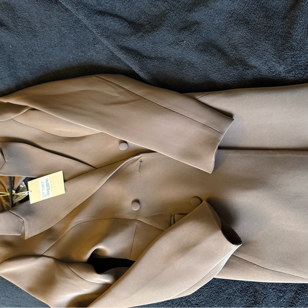 MESHKI Kendall cutout blazer playsuit chocolate size small. Tags attached! - Picture 2 of 7